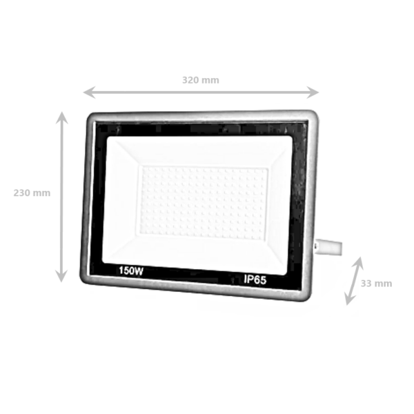 Proyector LED SLIM 150W 6000K IP66 - Imagen 3