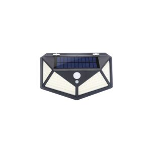 Aplique Solar Pared 800 lúmenes 114 leds 2400mAh