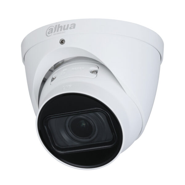 Domo IP H265 4M DN WDR 3DNR Starlight IR40m 2.7-13.5VFM IP67 PoE SD MIC AI. IPC-HDW2441T-ZS