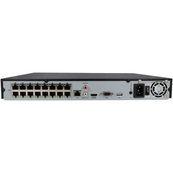 Grabador ip de 16 canales y 8 mpx de resolución con 16 puertos PoE. HWN-4216MH-16P - Imagen 2