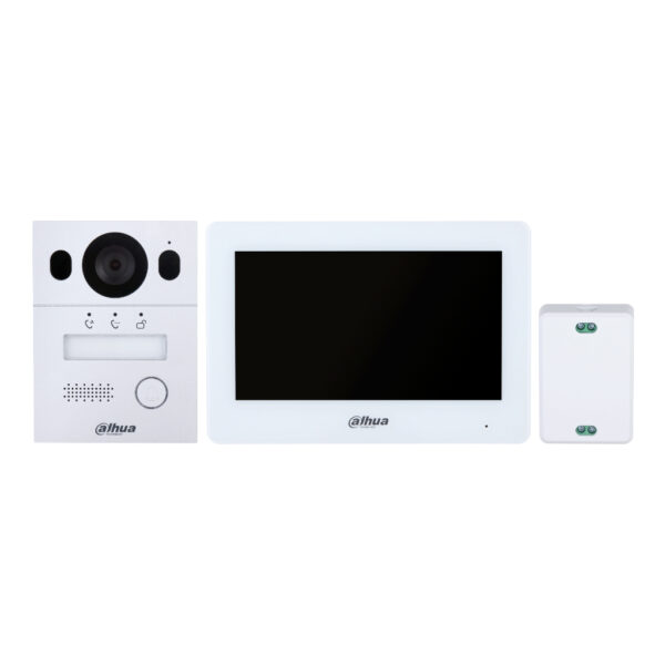 Kit Videoportero híbrido WiFi / 2-hilos IP exterior para Insertar + monitor interior. KTX01(F)