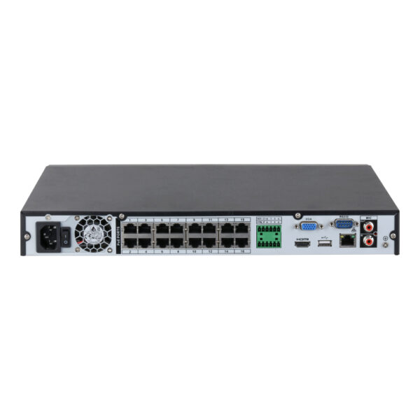 NVR 16ch 256Mbps H265 HDMI 16PoE 2HDD E/S AI. NVR4216-16P-EI - Imagen 2