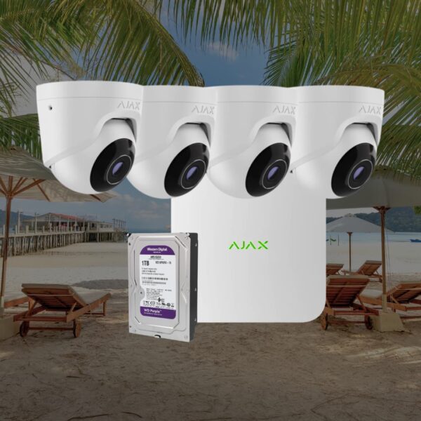 OFERTA LIMITADA: Kit 4 domo AJAX + Disco duro (de REGALO)