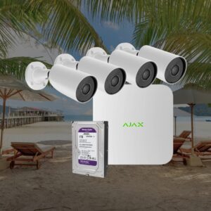 OFERTA LIMITADA: Kit 4 AJAX BulletCam + Disco duro (de REGALO)