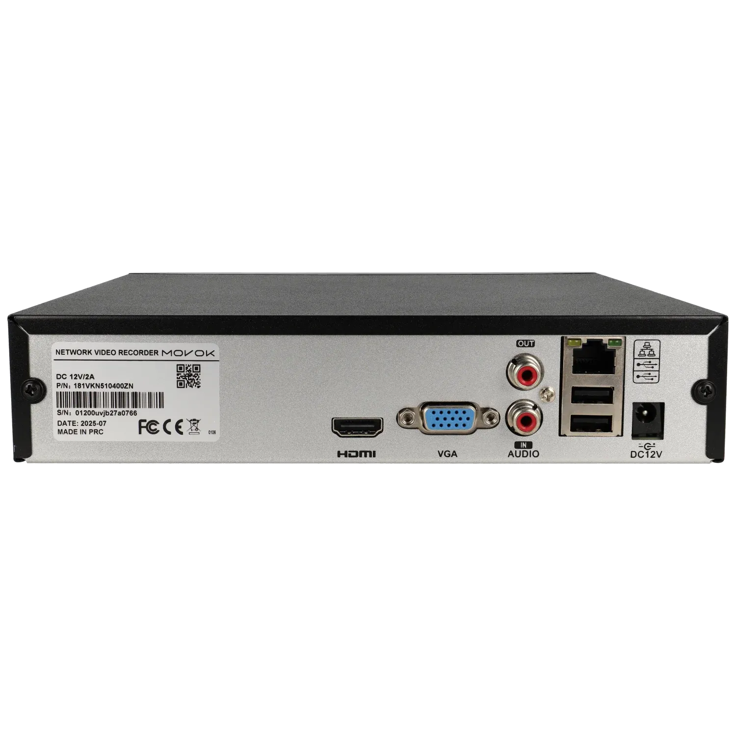 Grabador IP MOVOK de 8 canales y 8 mpx de resolución. VK-NVR2108 - Imagen 2