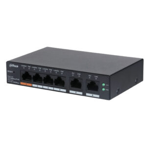 Switch PoE 4 puertos 10/100 + 2RJ45 Uplink Gigabit 60W Gestionable en Cloud Layer2. CS4006-4ET-60