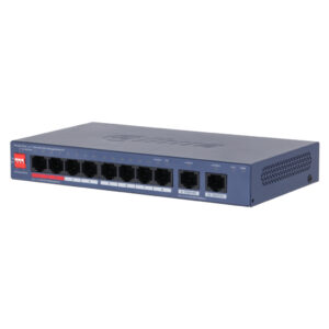 Switch PoE 8 puertos Gigabit + 2RJ45 Uplink Gigabit 110W Gestionable en Cloud Layer2. CS4010-8GT-110-V2
